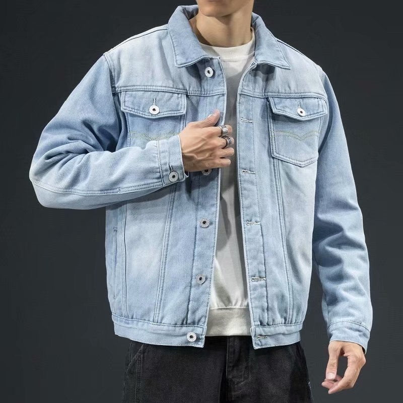 Stephen | Mens Fleece Lined Workwear Denim Jacket