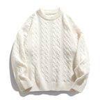 Sterling | Mens Cable Knitted Jumper Round Neck Loose - 6