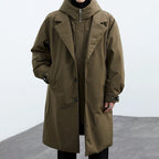 Sullivan | Mens Mid Length Hooded Padded Coat - Army Green