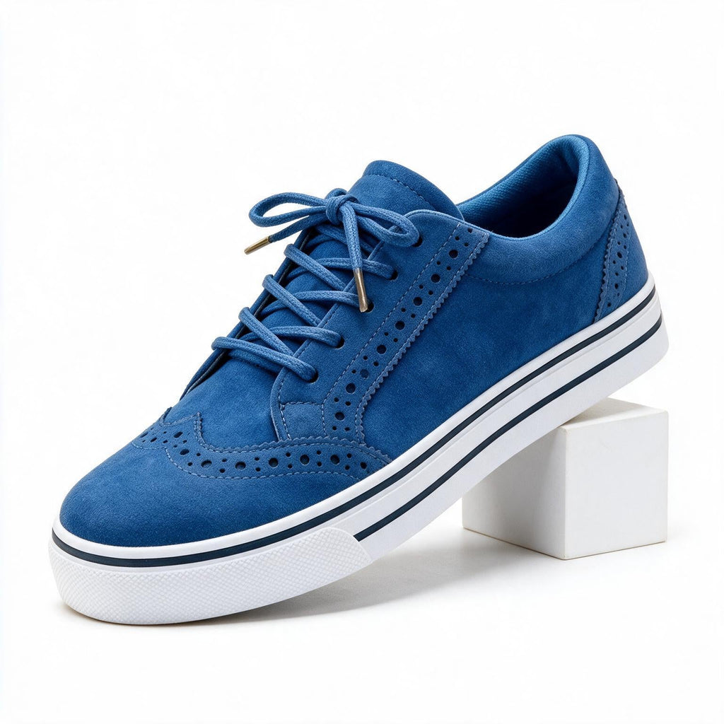 Susan | Womens Comfortable Flats Casual Lace Up Round Toe Flat Shoes