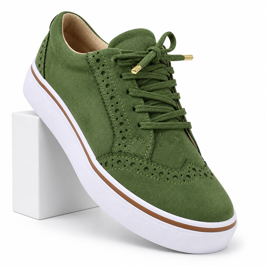 Susan | Womens Comfortable Flats Casual Lace Up Round Toe Flat Shoes