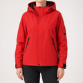 Susannah | Womens Water Resistant Hooded 3-in-1 Jacket, Vermilion Red