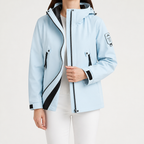 Susannah | Womens Water Resistant Hooded 3-in-1 Jacket, Baby Blue 2