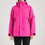 Susannah | Womens Water Resistant Hooded 3-in-1 Jacket, Magenta 2