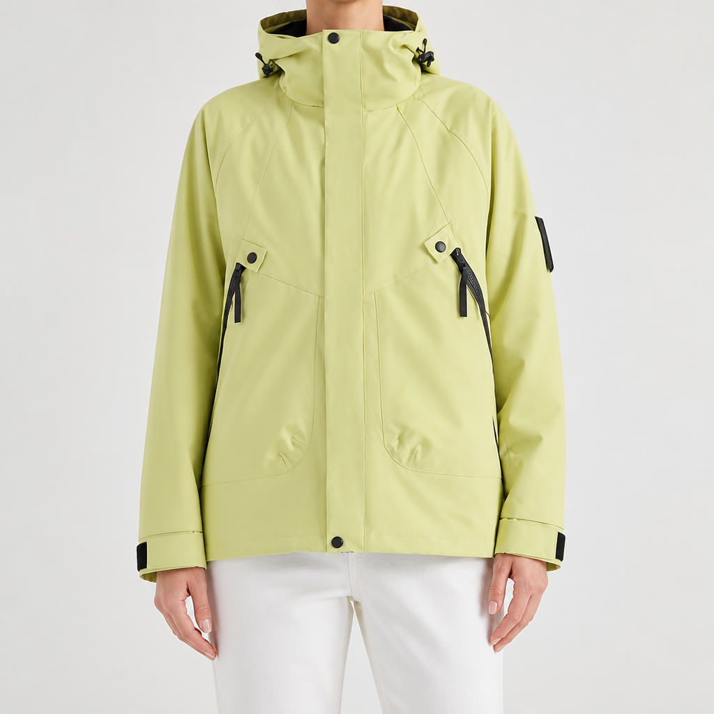 Susannah | Womens Water Resistant Hooded 3-in-1 Jacket, Olive Green 3