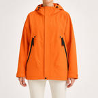 Susannah | Womens Water Resistant Hooded 3-in-1 Jacket, Orange 3