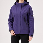 Susannah | Womens Water Resistant Hooded 3-in-1 Jacket, Purple