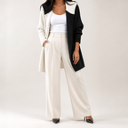 Sybil | Womens Hooded Colour Block Knitted Cardigan, Black White
