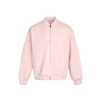 Tamara | Womens Cropped Varsity Baseball Relaxed Fit Fall Bomber Jacket, Pink