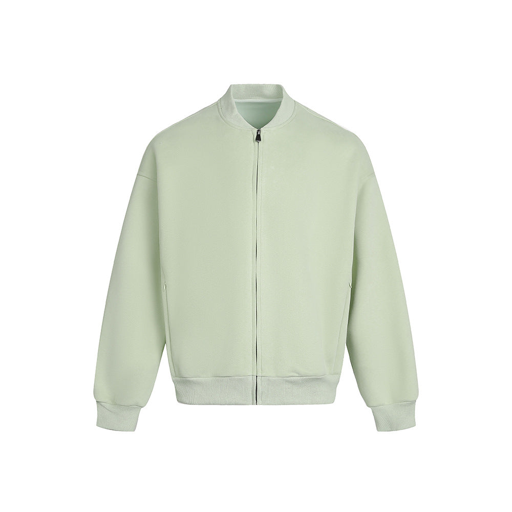 Tamara | Womens Cropped Varsity Baseball Relaxed Fit Fall Bomber Jacket, Green