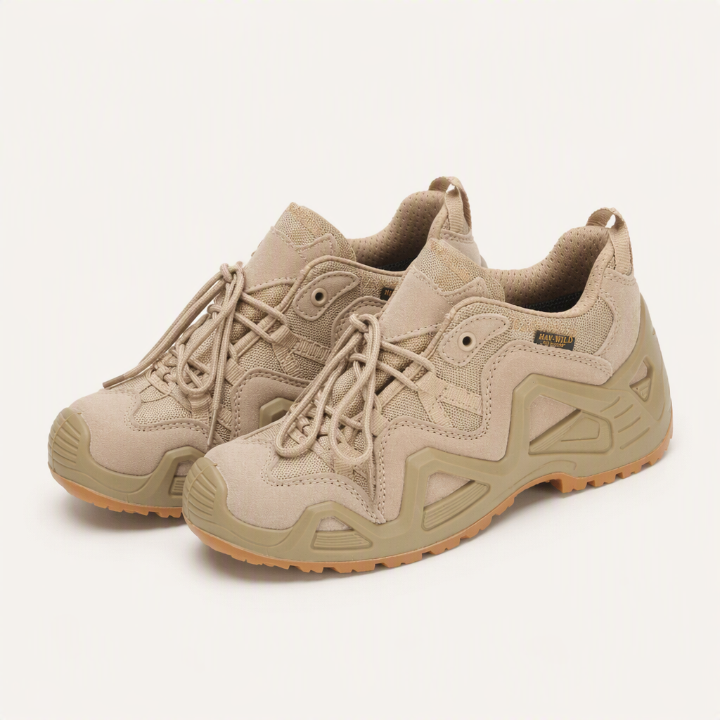 Tara | Womens Lightweight Breathable Low Cut Tactical Hiking Boots, Sand