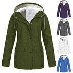 Teague | Womens Thick Fleece Hooded Longline Hoodie Sweatshirt - 1