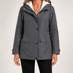 Teague | Womens Thick Fleece Hooded Longline Hoodie Sweatshirt, Grey