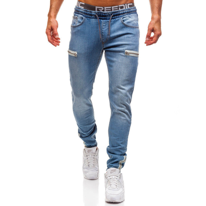 Ted | Mens Denim Jacket Zip Up Casual Sports Fashion Jean Top