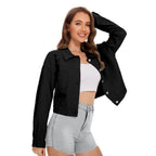 Tessa | Womens Distressed Fringe Denim Jacket