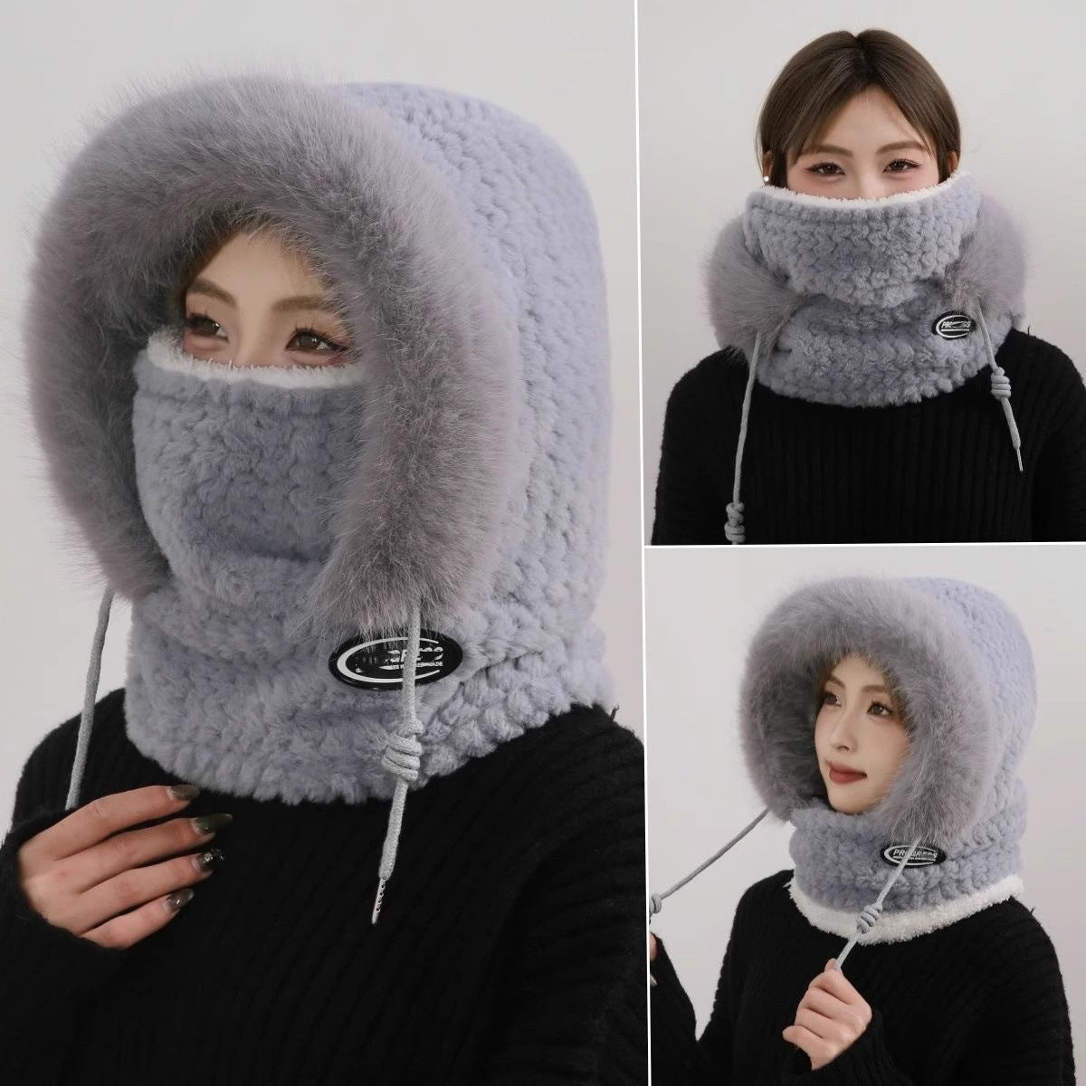 Tiffany | Womens Fleece Windproof Winter Ski Mask Neck Warmer Balaclava