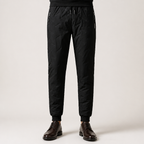 Timo | Mens Trousers Wide Leg High Waisted Casual Pants, Black