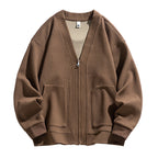 Timothy | Mens Zip Up Cardigan Sweater Solid Color Casual Knitwear