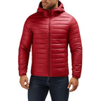 Tobias | Mens Hooded Padded Cotton Winter Light Jacket - 4