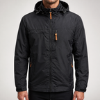 Tony | Mens Windbreaker Jacket Lightweight Sports Outdoor Rain Coat, Black