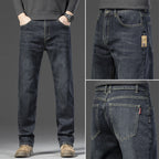 Travis | Mens Straight Leg Jeans Loose Washed Retro Denim Pants