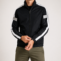 Tripp | Mens Sports Sweatshirt Reflective Long Sleeve Athletic Shirt, Black