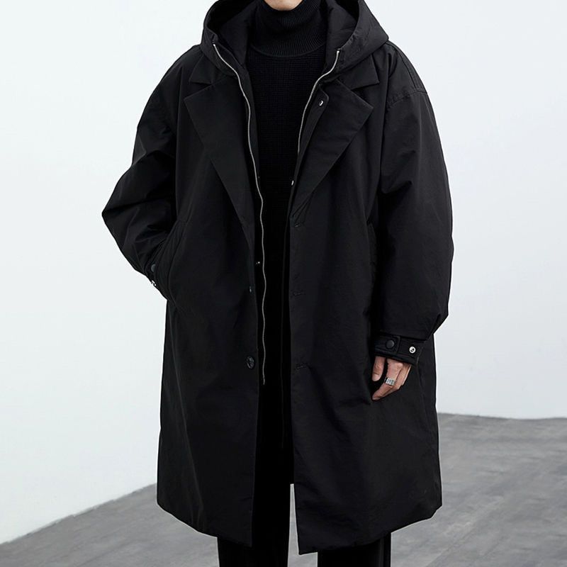Troy | Mens Hooded Quilted Mid Length Padded Winter Coat