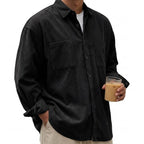 Tucker | Mens Corduroy Long Sleeve Casual Button Down Shirt