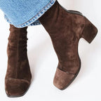 Twyla | Womens Suede Knee High Boots Heeled Winter Long Footwear