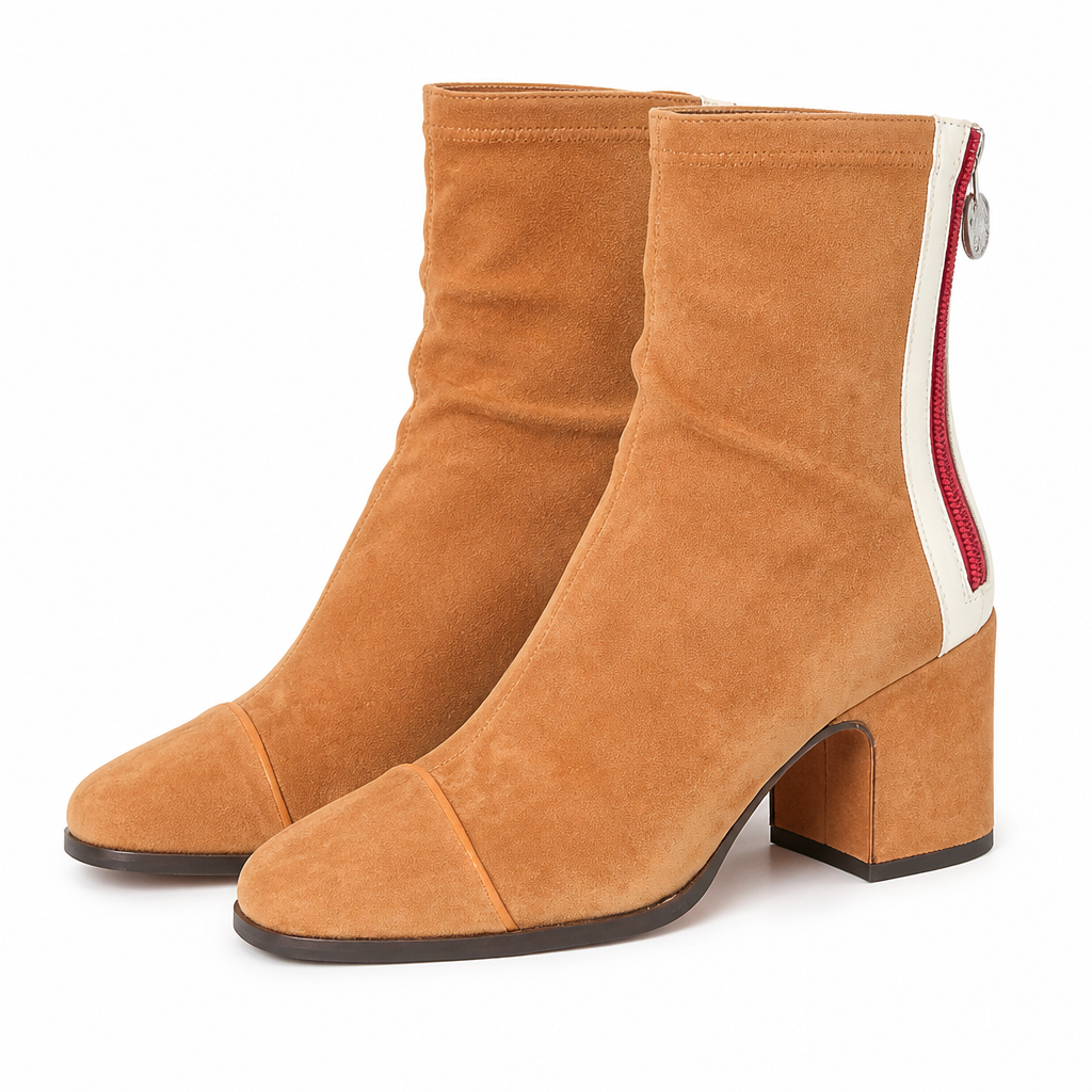 Twyla | Womens Suede Knee High Boots Heeled Winter Long Footwear