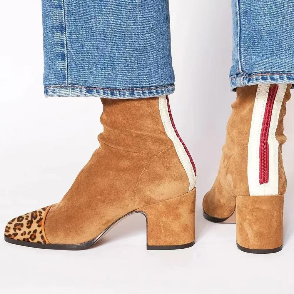 Twyla | Womens Suede Knee High Boots Heeled Winter Long Footwear
