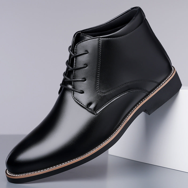 Tyler | Mens Leather Lace Up High Top Derby Ankle Boots