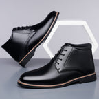 Tyler | Mens Leather Lace Up High Top Derby Ankle Boots
