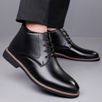 Tyler | Mens Leather Lace Up High Top Derby Ankle Boots