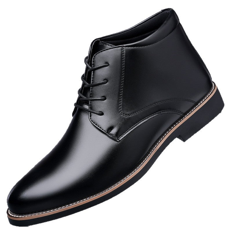 Tyler | Mens Leather Lace Up High Top Derby Ankle Boots