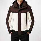 Vance | Mens Waterproof Windproof Hooded Lightweight Outdoor Work Rain Jacket, Design 1