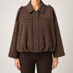 Vera | Womens Suede Aviator Bomber Zip Up Jacket, Coffee Brown