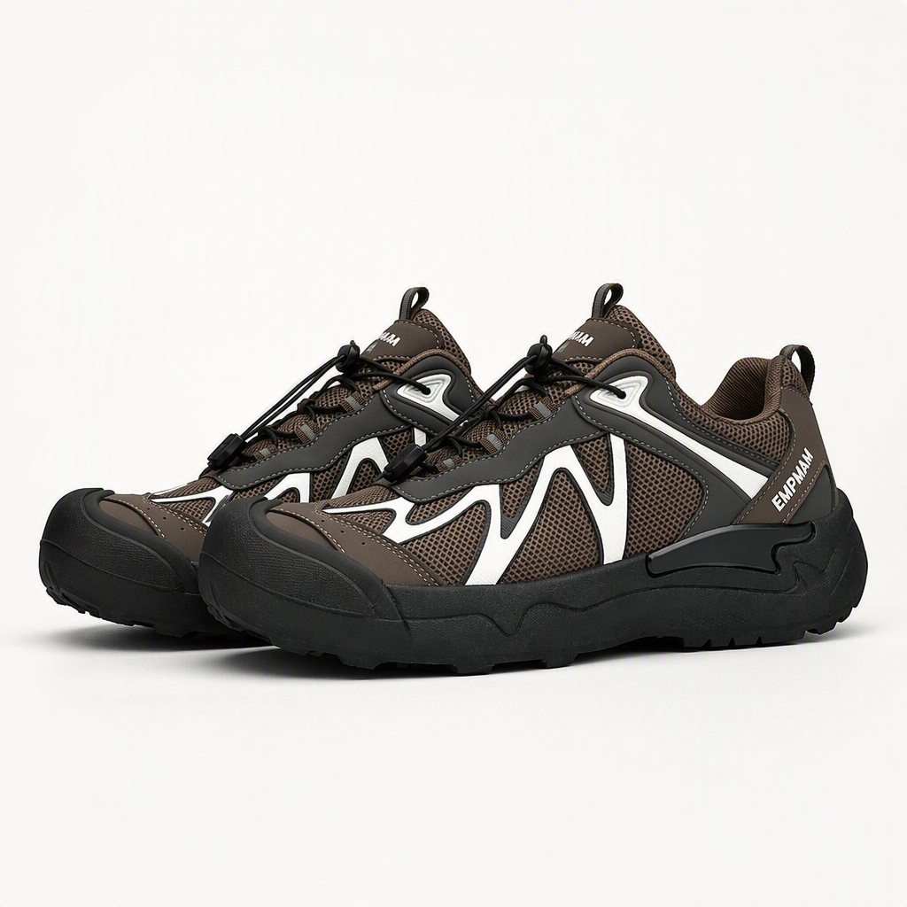 Verna | Womens Lightweight Non Slip Trail Running Walking Shoes, Chocolate