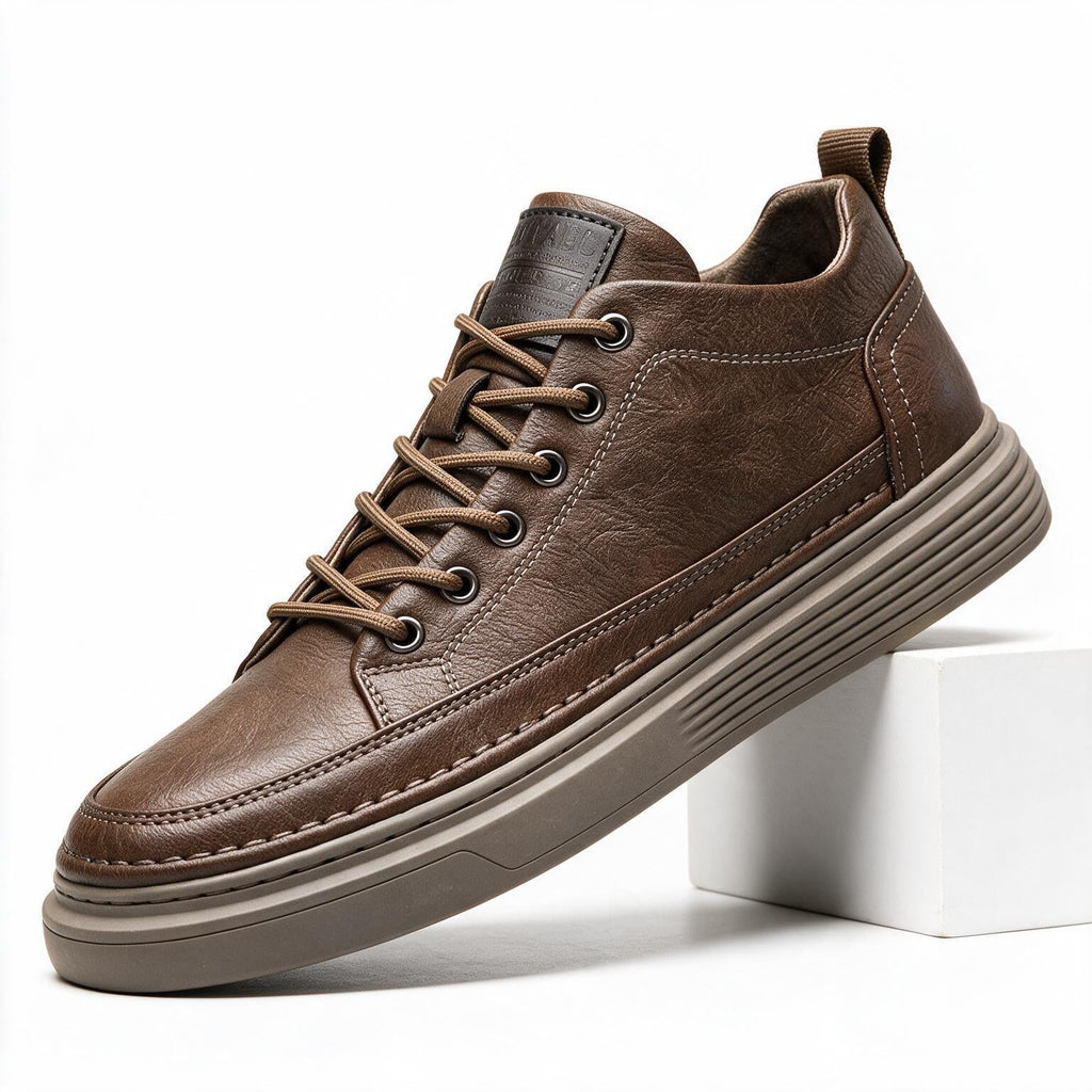 Vernon | Mens Leather Sneakers Business Casual Smart Dress Shoes