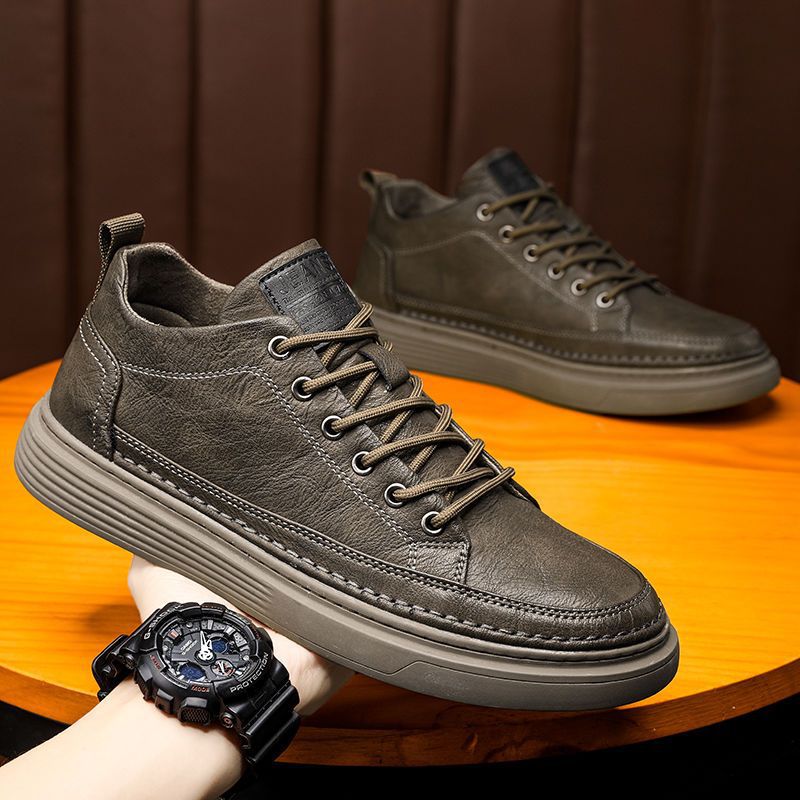 Vernon | Mens Leather Sneakers Business Casual Smart Dress Shoes
