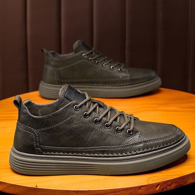 Vernon | Mens Leather Sneakers Business Casual Smart Dress Shoes