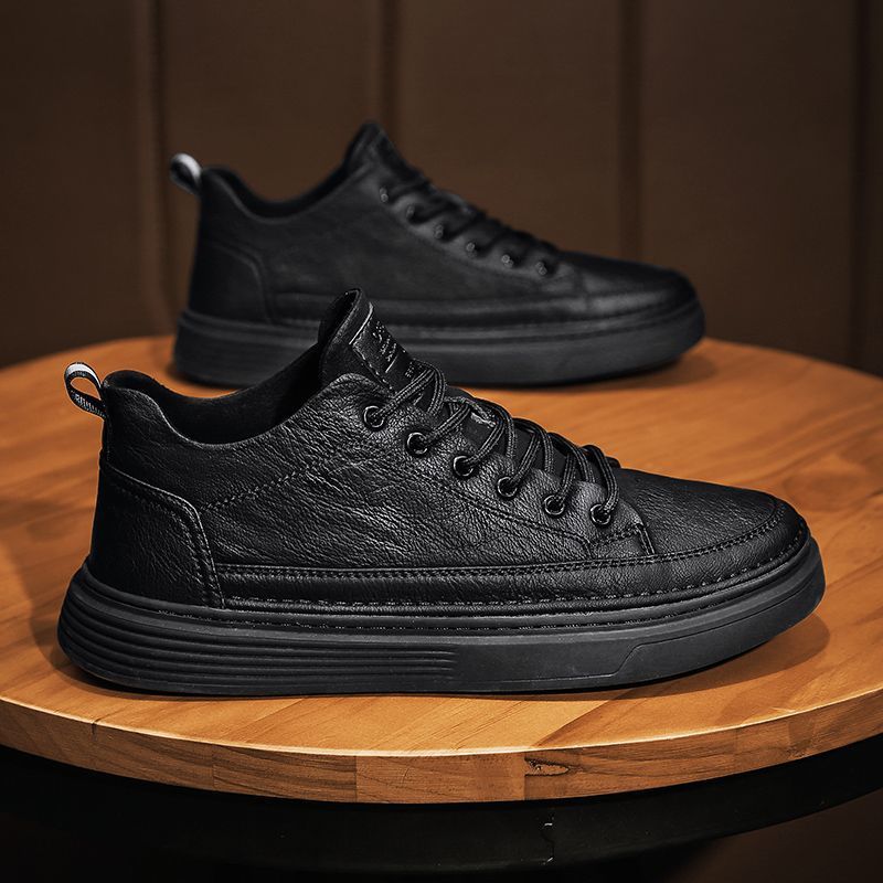 Vernon | Mens Leather Sneakers Business Casual Smart Dress Shoes