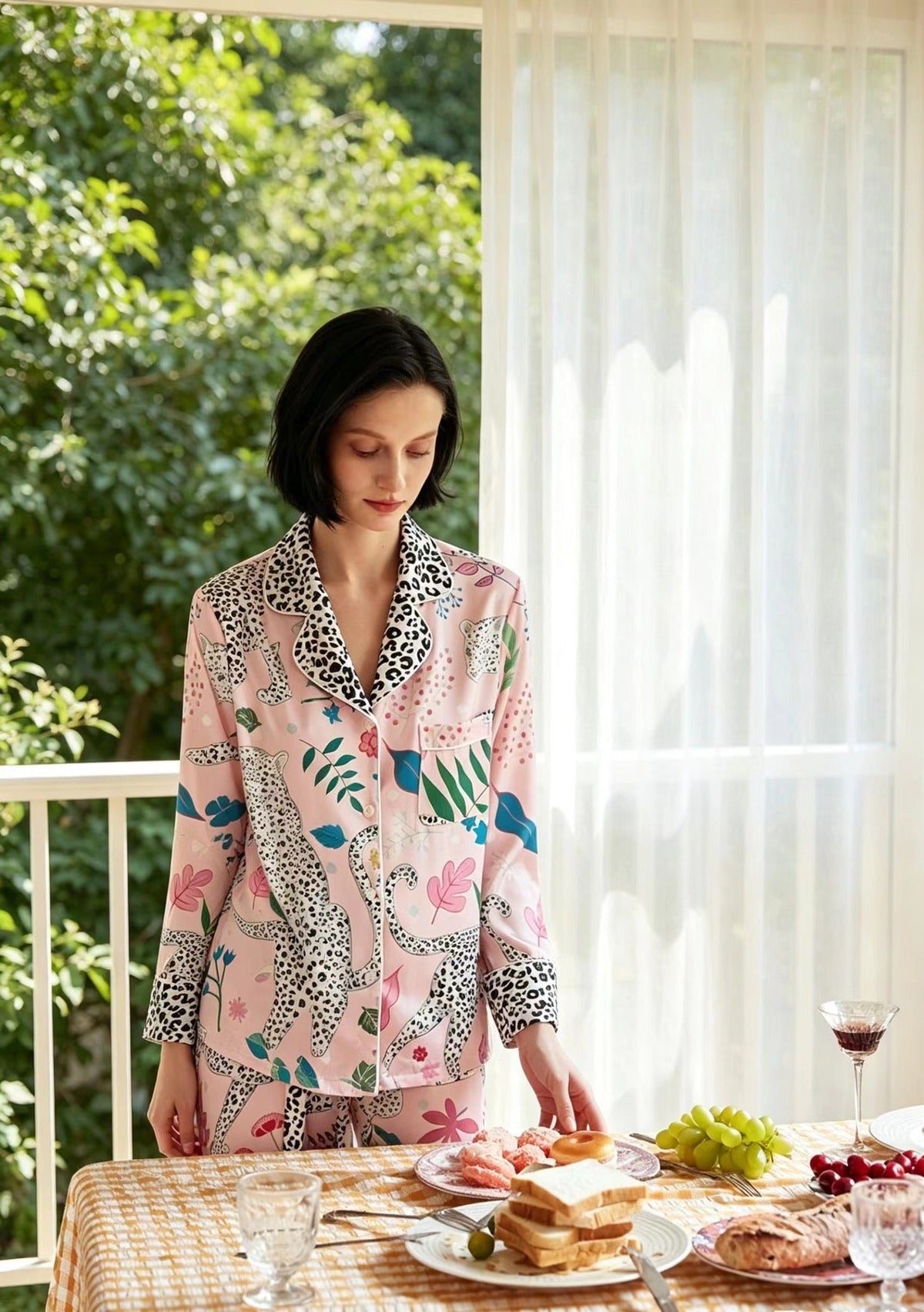 Vicki | Womens Long Sleeve Satin Sleepwear Pajama Set