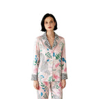 Vicki | Womens Long Sleeve Satin Sleepwear Pajama Set