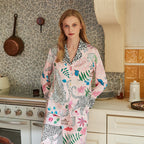 Vicki | Womens Long Sleeve Satin Sleepwear Pajama Set