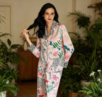 Vicki | Womens Long Sleeve Satin Sleepwear Pajama Set