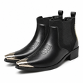 Victor | Mens Leather Chelsea Boots Slip-On Casual Ankle Footwear