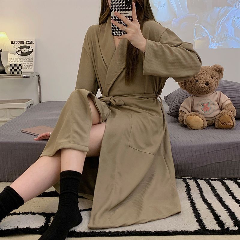 Victoria | Womens Cotton Robe Nightgown Loungewear
