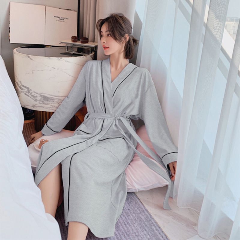 Victoria | Womens Cotton Robe Nightgown Loungewear
