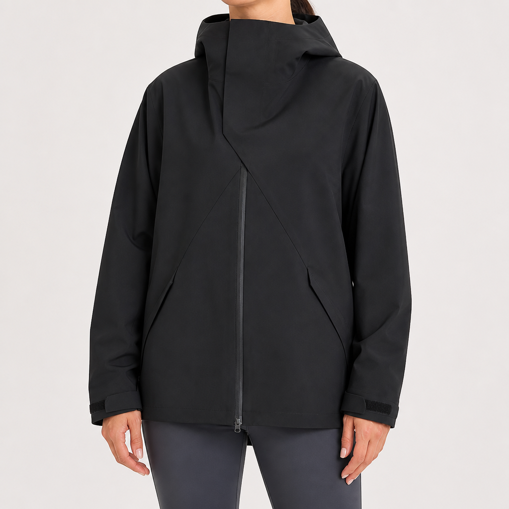 Viola | Womens Waterproof Windproof 3-in-1 Jacket, Black